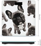 French Bulldog Bathroom Scale Rounded Smart Scale for Body Weight Automatic Power On/Off Weight Scales Accurate Bathroom Digital Scales for Pet Home Bedroom Kitchen