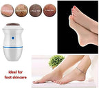 Electric Vacuum Foot File - Adsorption Grinder USB Electronic Callus Remover Feet Care Perfect for Dead Skin/Powerful Exfoliation (Blue)
