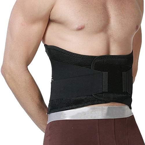 Lumbar Brace Belt for Relief Men Women Lower Back Pain, Herniated Disc, Sciatica, Scoliosis Adjustable Breathable Mesh Support Straps (Size : M)
