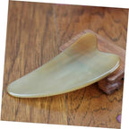 FOMIYES Natural Yak Horn Facial Massager Scraping Board for Home Travel Work Use