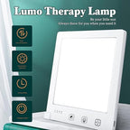 Light Therapy Lamp - 10000 Lux HappyLight, UV-Free LED Bright White Light with Adjustable Brightness, Timer & Stand - Boost Mood, Energy & Focus for Home Office Desk and Bedside