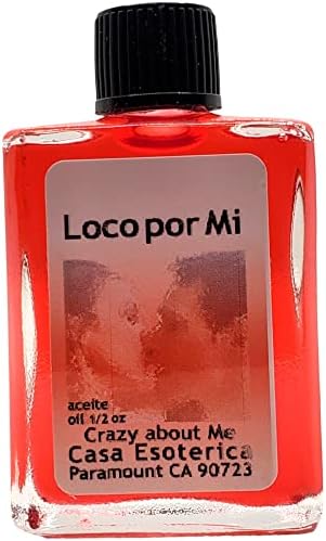 Crazy About Me Oil (Loco por mi Aceite) Spiritual Anointing Oil by CASA ESOTERICA MAGICK SPACE - Love Spell - Magick for Someone to be Crazy in Love with You-0.5 FL OZ (1PACK)