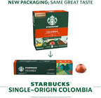 Starbucks by Nespresso Vertuo, Single-Origin Colombia, 30-count Coffee Pods Medium Roast, Brews 7.8 oz