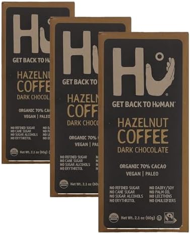 Hu Bar Choc Hazelnut Coffee 2.1 OZ (Pack of 3)