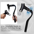 Sfozstra Deep Tissue Massage Gun: Handheld Electric Percussion Muscle Massager with 12-Speed Intelligent Feedback System & AI-Powered Response - Detachable Extended Handle for Back Leg Pain Relief