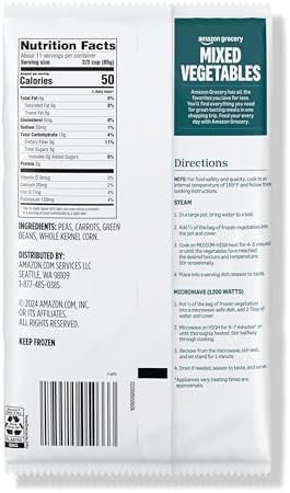 Amazon Grocery, Mixed Vegetables, Frozen, 32 Oz