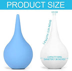 2 Pack Ear Syringe 2oz / 60ml Hand Bulb Syringe Ear Washing Squeeze Bulb, Rubber Squeeze Bulb Ear Syringe Ball Laboratory Tool