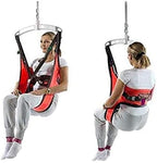 Lift Sling, Commode Patient Lift Slings Medical Transfer Sling for Patients Shower Bath, Large Toileting Sling, Lift Sling for Elderly Bariatric, Divided U Slings,XL