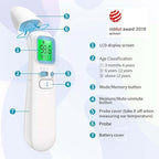 Ear and Forehead Thermometer for Adults, 3-in-1 Infrared Digital Thermometer for Kids and Baby, Accurate 1 Second Reading, Fever Alert, Backlit Display and Storage Pouch