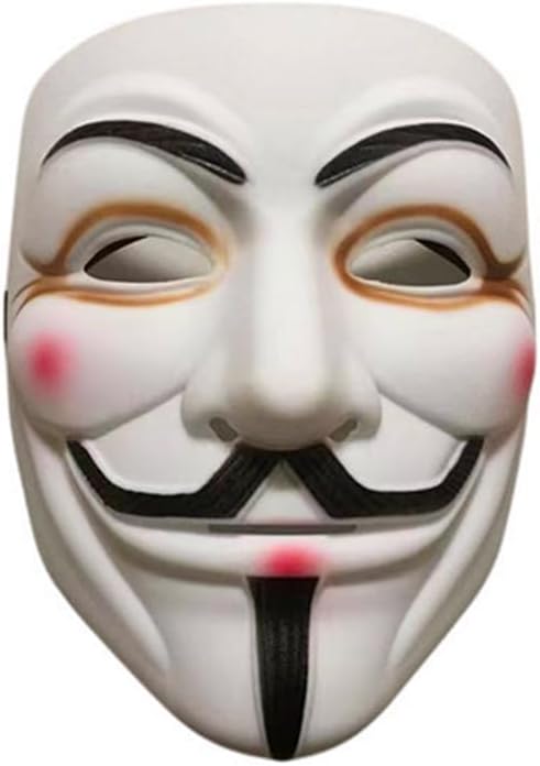 V for Vendetta Mask for Anonymous Cosplay Mask Hacker Halloween Party Costume