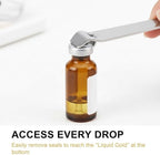 3-Pack Mini Vial Opener with 3-Color Lanyards - Stainless Steel Bottle Decapper & Seal Remover Tool for Glass Vials, Ampoules, and Medical Seals - Portable & Easy-to-Find