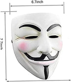 V for Vendetta Mask for Anonymous Cosplay Mask Hacker Halloween Party Costume