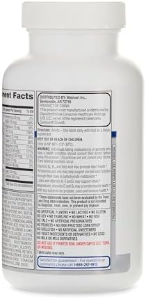 Complete Multivitamin/Multimineral Supplement Tablets, Men 50+, 200 Count + Createandbundle Sticker