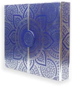 Empty 25 Days Advent Calendar EID Ramadan To Fill Yourself Gift Packaging Box (blue)