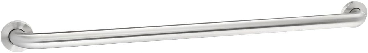 Amazon Basics Bathroom Handicap Safety Grab Bar, 42 Inch Length, 1.5 Inch Diameter, 500LBs Capacity, ADA Compliant, Stainless Steel