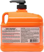 Fast Orange Permatex 25217 Pumice Lotion, Heavy Duty Hand Cleaner, Natural Citrus Scent, Waterless Cleaner For Mechanics, Strong Grease Fighter, 1/2 Gallon, Orange, 64 Fl Oz (Pack of 1)