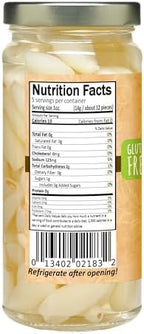 Garlic Festival Foods Smoked Pickled Garlic Cloves - Freshly Made, Subtly Infused, 8 oz Jar
