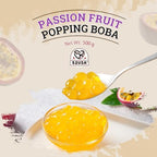 52USA Passion Fruit Popping Boba (500g), Popping Pearls for Bubble Tea, Beverages, Sweets, Ice Cream, Shakes, Desserts & Smoothies Topping, 1.1 Pound (Pack of 1)