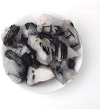 Erliway 1.25-2" Large Black Tourmaline Raw Crystals, Natural Rough Tourmaline Crystal, Healing Crystals Stones for Tumbling, Cabbing, Fountain Rocks, Decoration, Polishing Wire Wrapping Wicca & Reiki