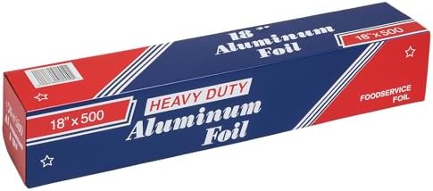 Heavy Duty Silver Aluminum Foil Roll for Food 18 Inches 500 FT Heavy Duty Food Safe Foil Wrap
