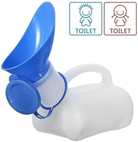 Urinals for Women & Men, Portable Urinal for Men 1000ml, Plastic Pee Bottle Glow in The Dark Spill Proof Pop Cap Lid, for Elderly Kids and Patients for Camping Outdoor Travel
