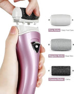 Electric Feet Callus Removers Rechargeable,Portable Electronic Foot File Pedicure Tools, Electric Callus Remover Kit,Professional Pedi Feet Care Perfect for Dead,Hard Cracked Dry Skin
