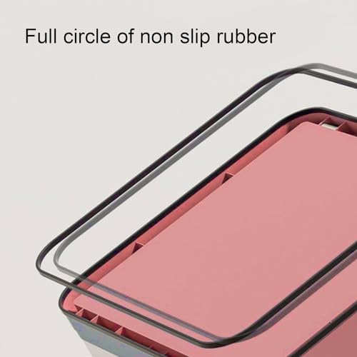 Folding Bedside Commode Chair with Arms for Elderly & Pregnant Women - Sturdy Portable Toilet Prevention Strong Load Bearing Pink