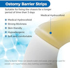 20 Pcs Elastic Ostomy Barrier Strips, Medical Grade Hydrocolloid, Ostomy Supplies, Skin Adhesive Ostomy Barrier Tape, Waterproof Leak for Ostomy Bag Ostomy Colostomy Ileostomy Supplies