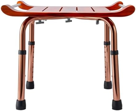 Teak Shower Bench Stool Chair Seat for Inside Shower Bath Sauna, for Elderly and Disabled