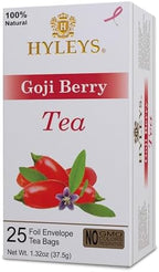 Hyleys Goji Berry Senna Green Tea - Natural Gentle Laxative for Constipation Relief - 25 Tea Bags