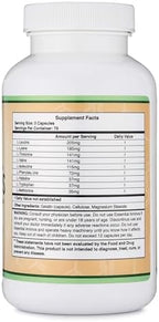 Essential Amino Acids - 1 Gram Per Serving Powder Blend of All 9 Essential Aminos (EAA) and All Branched-Chain Aminos (BCAAs) (Leucine, Isoleucine, Valine) 225 Capsules, Gluten Free by Double Wood
