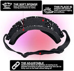 Motorcycle Goggles ATV goggles UTV MX Offroad Riding Goggles,Ski Goggle Windproof Dustproof Scratch Resistant Anti UV