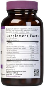 Bluebonnet Nutrition Calcium Magnesium Zinc Strong Bones Supplement with L-Glutamic Acid, Horsetail & Boron - Non-GMO, Vegan, Gluten-Free Magnesium Complex for Women & Men - 180 Caplets