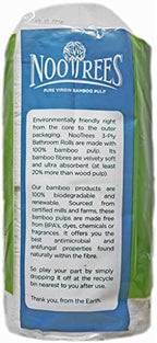 NooTrees Bamboo Toilet Tissue, Tree Free, Biodegradable, Sustainable, Renewable and FSC Certified 3-ply Toilet Paper 300 Sheets, 4 Rolls, 1-Pack