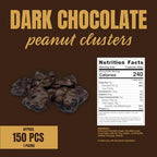 Goodland Farms Dark Chocolate Peanut Clusters | 12 Ounce Bag | Fresh Roasted Peanuts Coated in Rich Smooth Dark Chocolate