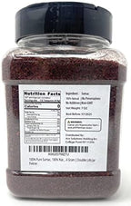 Fusion Select 100% Pure Sumac Spice, 100% Natural Sumac Powder | No Salt | Non-GMO | Middle Eastern Spices | Sumac Seasoning | Double Lids Jar (7 Ounce)