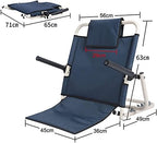 Backrest,Wedge-Shaped Pillow Chair Adjustable seat Cushion Folding Chair Bed Ventilator Oxford Cloth Outdoors Out of The Beach Stainless Steel backrest