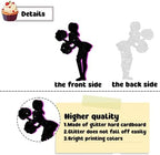 18 PCS Pink Silhouette Cheerleader Cupcake Toppers for Girls Women Lady Cheer Birthday Party Cake Decorations Gymnastics Themed Party Supplies