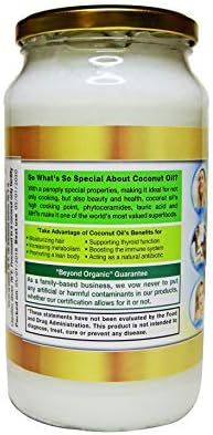 Coconut Country Living's Extra Virgin Coconut Oil in Glass Jar- Cold Pressed, Unrefined organic Superfood for Hair, Skin, Beauty, Cooking - Keto & Paleo Diet Friendly - 33.81 oz