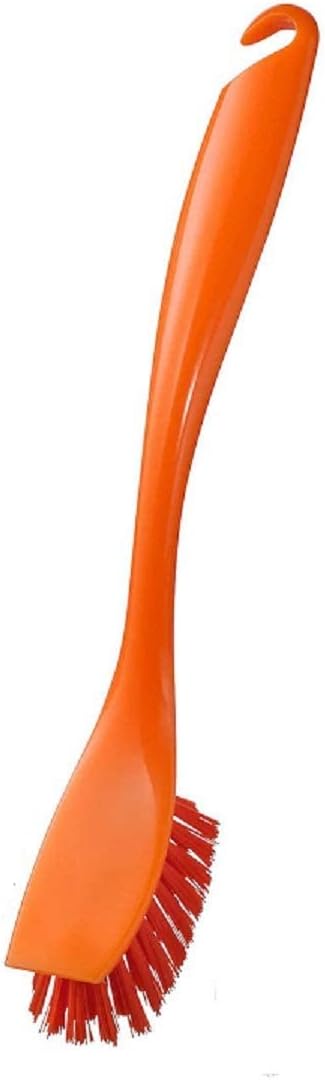 Ikea Easily Handable | Dish-Washing Brush | Cleaning Brush | with Handle | Household Cleaning Brush | (Orange, 2)