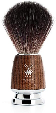 MÜHLE RYTMO Steamed Ash 3-Piece Black Fibre Safety Razor Shaving Set