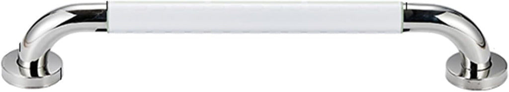 Stainless Steel Shower Handrail,30-80cm Elderly Disabled Bathroom Safety Bar,Night Light Ring,Suitable for Disabled Pregnant Women (Color : White, Size : 30cm)