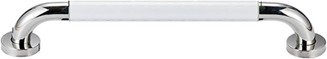 Stainless Steel Shower Handrail,30-80cm Elderly Disabled Bathroom Safety Bar,Night Light Ring,Suitable for Disabled Pregnant Women (Color : White, Size : 30cm)