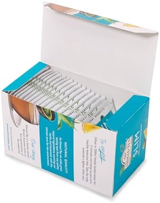 Ahmad Tea Green Tea, Lemon, Mate, & Matcha 'Slim' Natural Benefits Teabags, 20 ct (Pack of 1) - Caffeinated & Sugar-Free