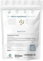 Micro Ingredients Selenium Supplements for Women & Men 200mcg, 500 Softgels with Coconut Oil | Essential Trace Mineral as Selenomethionine | Antioxidant for Energy, Heart, & Immune Support