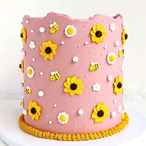 32 Icing Bees & Daisies | Edible Royal Icing Decorations | Bee Sprinkles | Simply Sucré