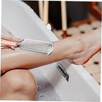 Housoutil 3pcs Stainless Steel Foot File for Callus Removal Pedicure Tool for Exfoliating Dead Skin Hanging Design for Easy Storage Safe and Painless Foot Scrubber Light