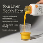 Dose for Your Liver Cleanse Detox & Repair, Made with Organic Milk Thistle Supplement with Turmeric, Dandelion, Ginger, and Orange, Supports Healthy Liver Function,16oz Bottle, 3 Pack (3 Week Supply)