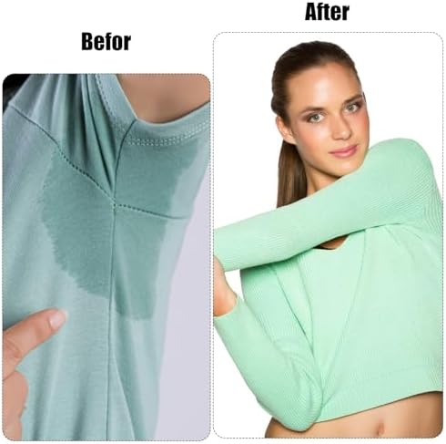 Armpit Sweat Pads, 40 Pcs Anti Sweat Underarm Pad Disposable Underboob Sweats Pads Comfortable Arm Pit Sweats Guards Sweatss Block for Sweating Women Mens Bras Outdoor Work Meeting (White)