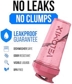 VELOMIX -2 Pack- 28 oz Protein Shaker Bottles for Protein Mixes - 2x Wire Whisk | Leak Proof Shaker Cups for Protein Shakes | Protein Shaker Bottle Pack (Pink/Turquise)